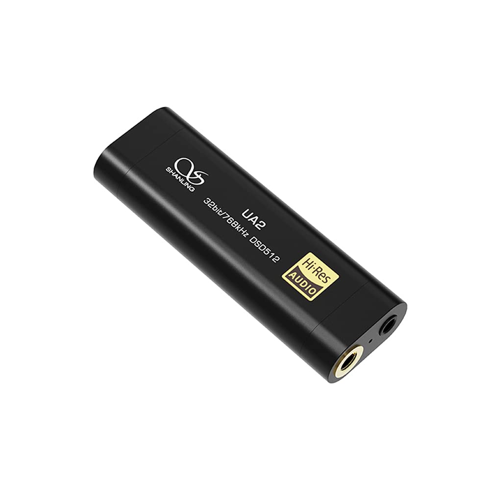 【中古】【非常に良い】Shanling UA2 シャンリン Tyep-C タイプC USB DAC ポータブル 小型 ヘッドホンアンプ 3.5mm 2.5mm ケーブル着脱式 ハイレゾ HD ロスレス Android ス