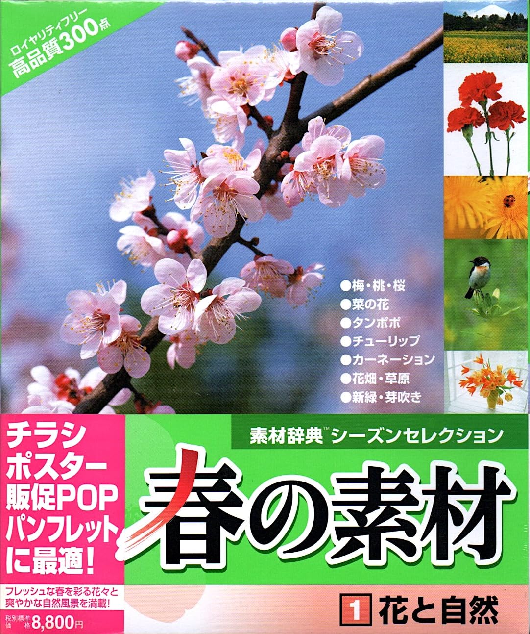 【中古】【非常に良い】春の素材 1 花と自然