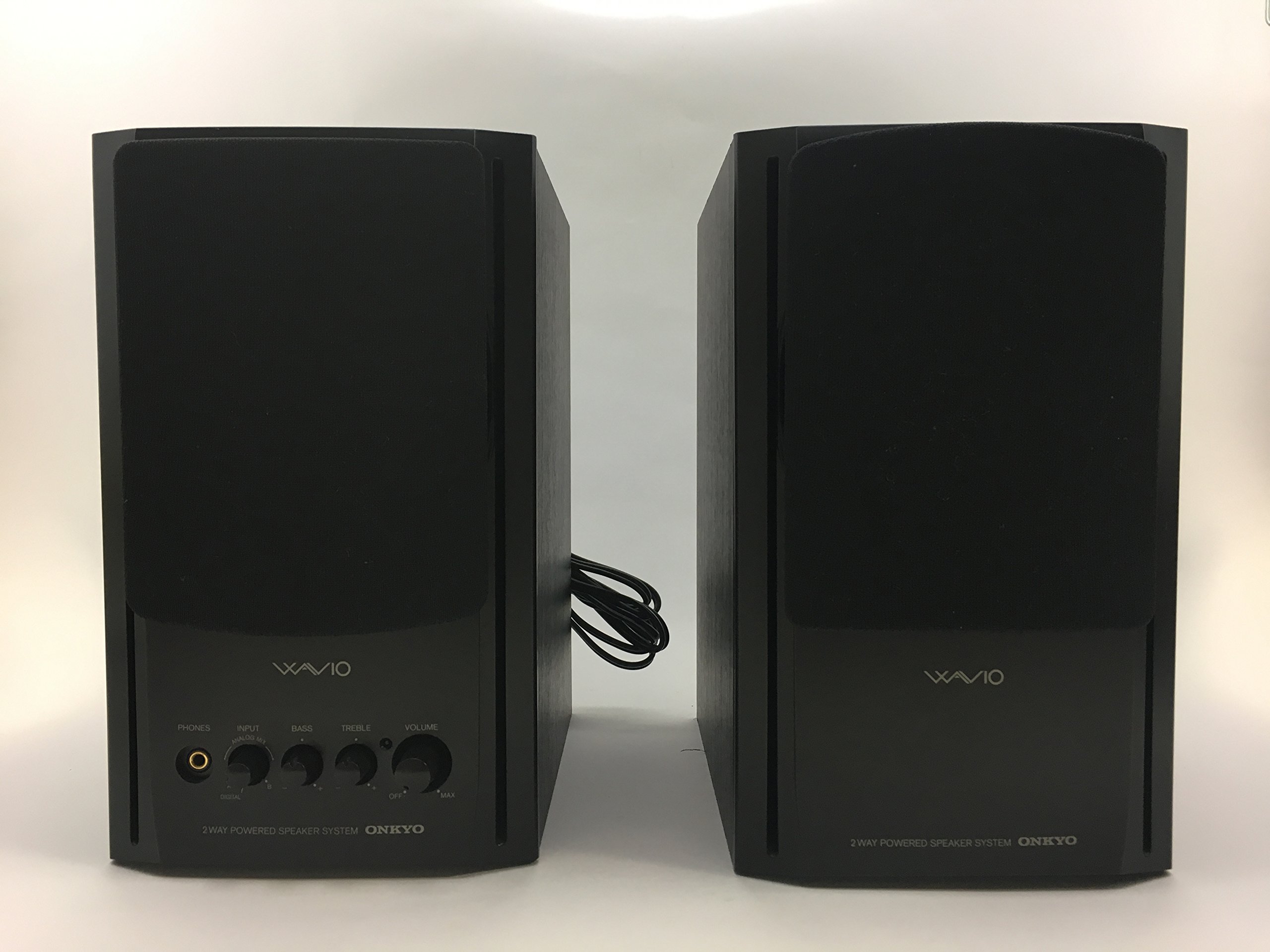 【中古】【人並み外れたに似つかわしい】ONKYO WAVIO 77monitorアンプリファイアー内蔵金棒引き 15W+15W GX-77M(B) /黒いこと