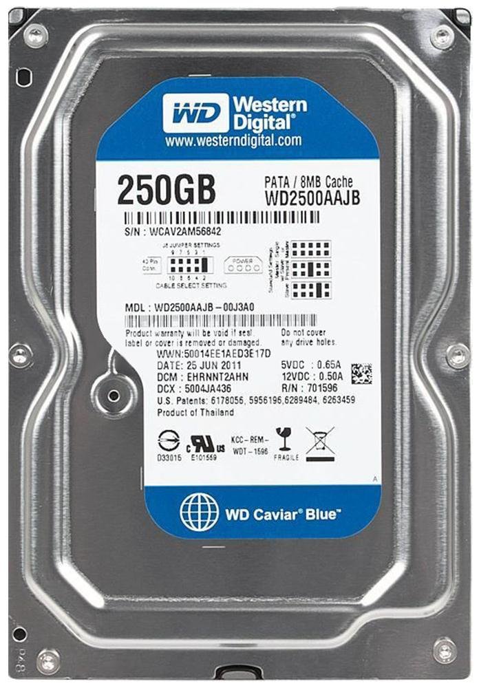 【中古】【非常に良い】WesternDigital WD2500AAJB CaviarBlue 3.5inch 7200rpm 250GB 8MB PATA/100|ドリエムコーポレーション