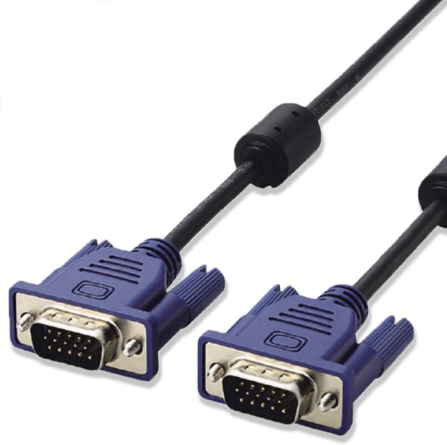 【中古】【非常に良い】エレコム ディスプレイケーブル D-sub15ピン VGA-VGA スリム 2m ブラック CAC-20BK