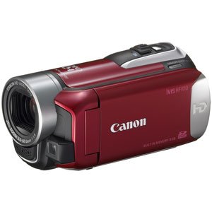 【中古】【非常に良い】Canon フルハイビジョンビデオカメラ iVIS HF R10 レッド IVISHFR10RD (内蔵メモリ8GB)