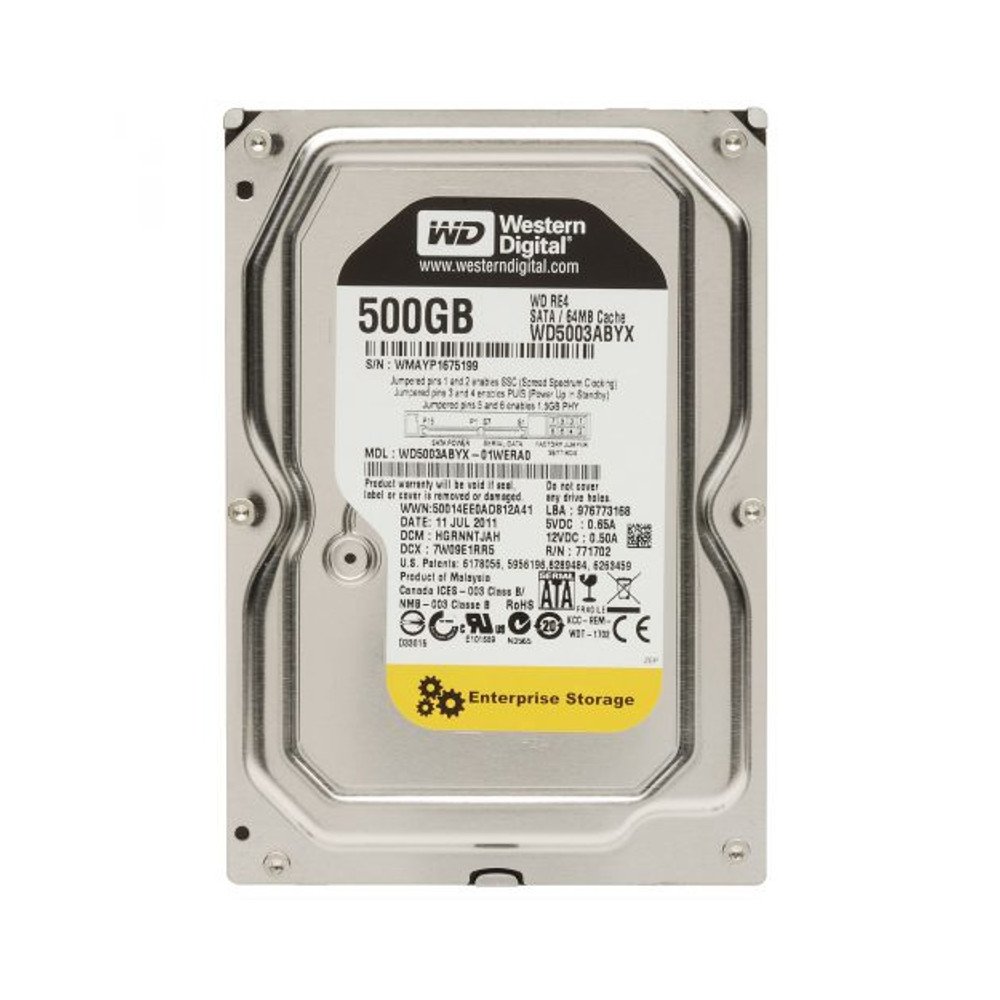 【中古】【人並み外れたに好いたらしい】Western Digital re4 wd5003abyx 500 GB 7200rpm sata2 / SATA 3.0 GB / s 64 MBエンタープライズハードドライブ( 3.5
