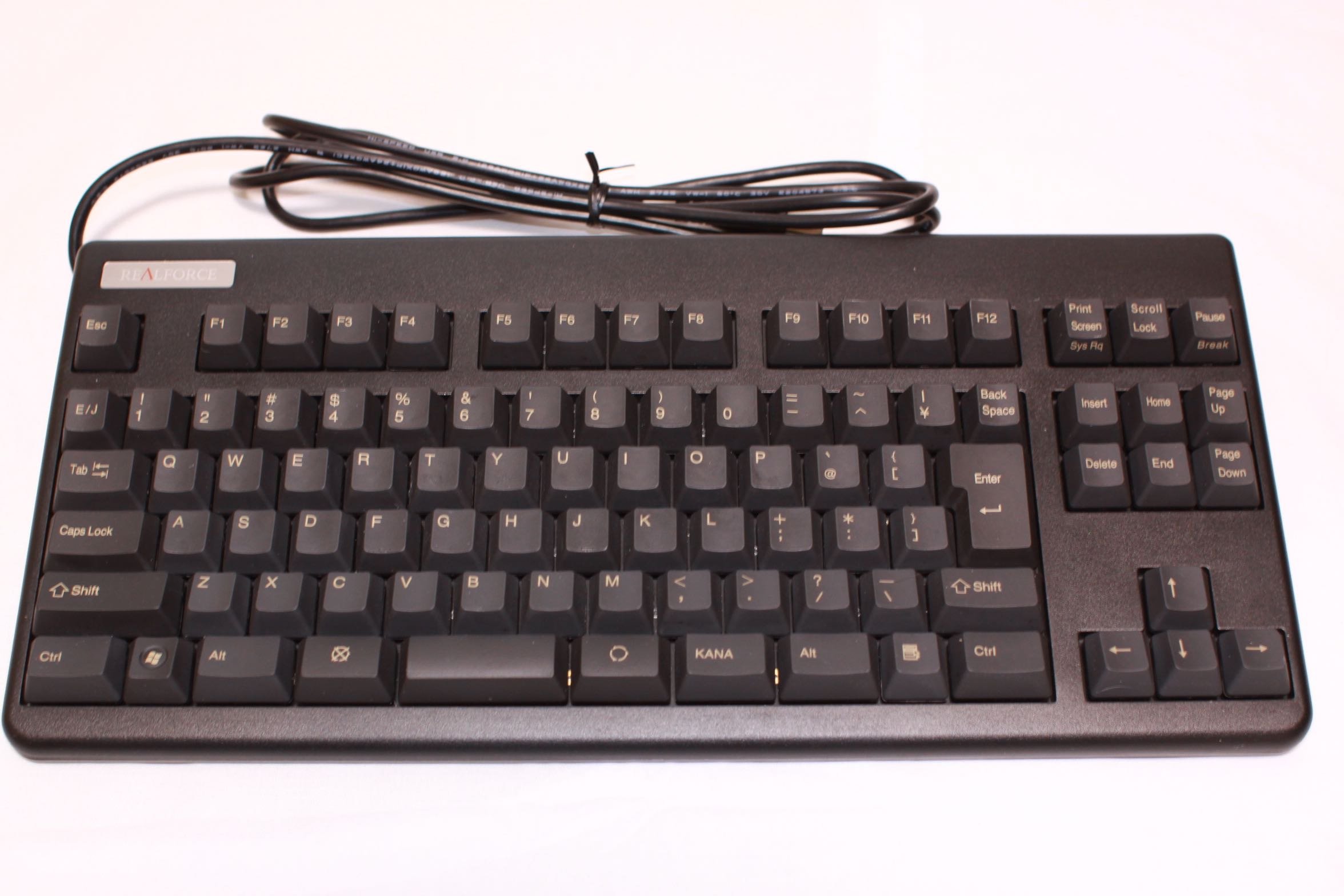 【中古】【非常に良い】東プレ キーボード REALFORCE91UBK-S テンキーレス日本語配列カナなし USB 有線接続 静音タイプ 静電容量無接点方式 変荷重 ブラック NG01BS|ドリエムコーポレーション