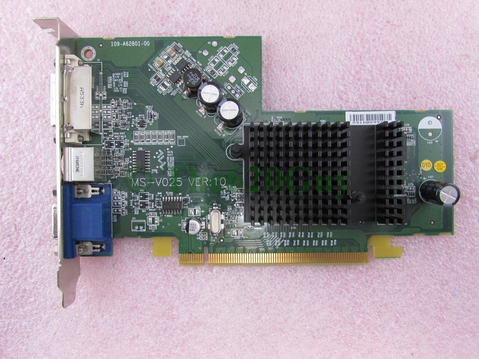 【中古】【非常に良い】ATI Radeon X300 SE 128MB DVI VGA TV-Out PCI-E ビデオカード Dell Y8365