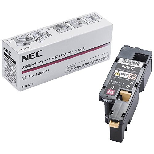 【中古】【非常に良い】NEC PR-L5600C-17 大容量トナー マゼンタ(1400枚) NE-TNL5600-17J