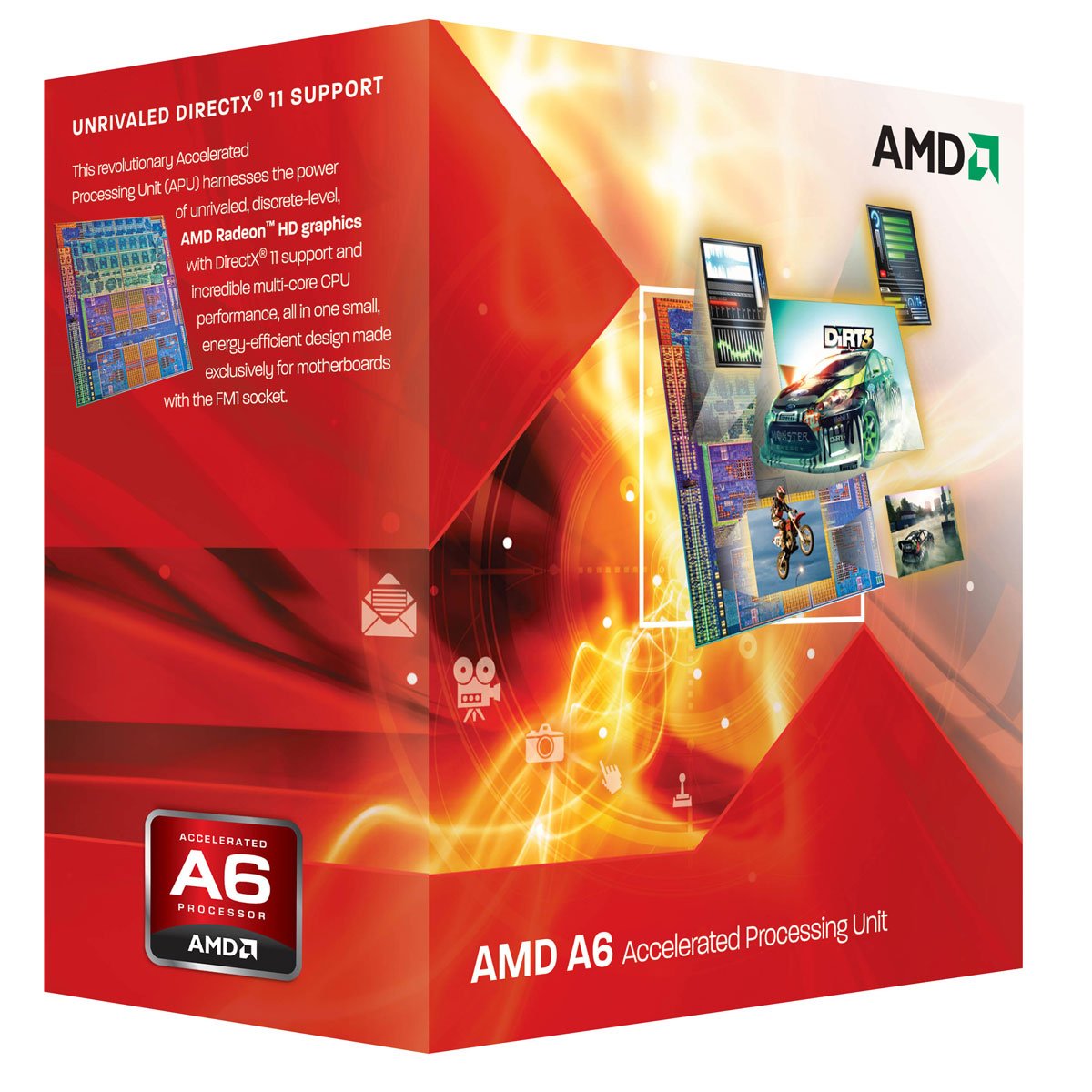 【中古】【非常に良い】AMD A6-Series APUs A6-3500 TDP 65W 2.1GHz×3 AD3500OJGXBOX