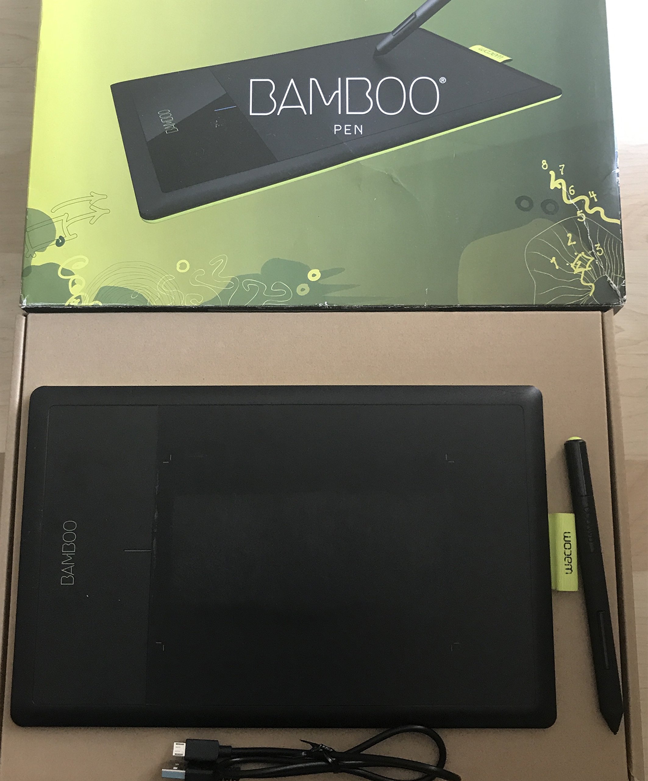 【中古】【非常に良い】Wacom ペンタブレット シンプルタブレット Bamboo Pen CTL-470/K0