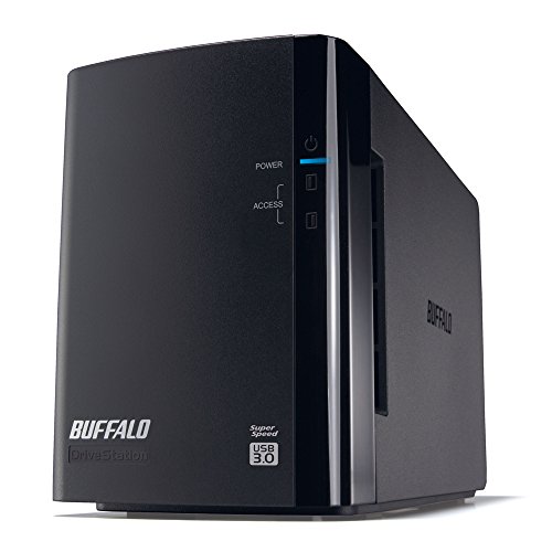【中古】【非常に良い】BUFFALO RAID1対応 USB3.0用 外付けハードディスク 2ドライブモデル 2TB HD-WL2TU3/R1J｜ドリエムコーポレーション