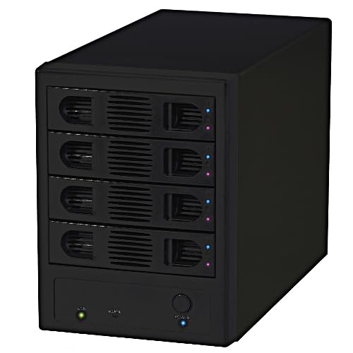 【中古】【人並み外れたに好いたらしい】MARSHAL SATA 4台 外後ばらい容れもの HDD TOWER 4 MAL-3035SBKU3 パソコン・周辺機器-その他