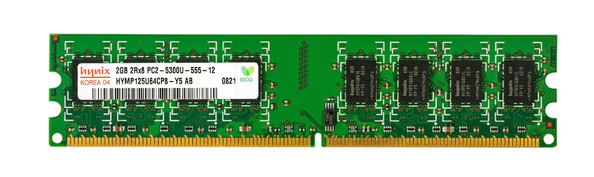 【中古】【非常に良い】DDR2-667 PC2-5300 2GB デスクトップ用メモリ hynix