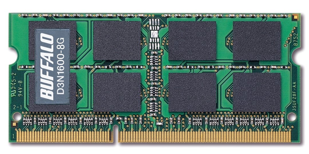 【中古】【非常に良い】BUFFALO PC3-12800 204Pin DDR3 SDRAM S.O.DIMM 8GB D3N1600-8G