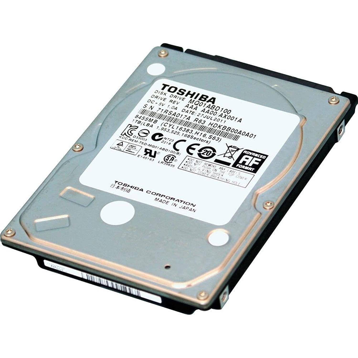 【中古】【非常に良い】東芝 MQ01ABD MQ01ABD100 1TB 2.5インチ 内蔵ハードドライブ - バルク HDKBB96。 14,187円