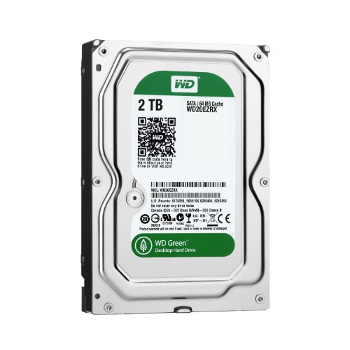 【中古】【非常に良い】WD HDD 内蔵ハードディスク 3.5インチ 2TB Green WD20EZRX / Intellipower / SATA 6Gb/s / 2年保証