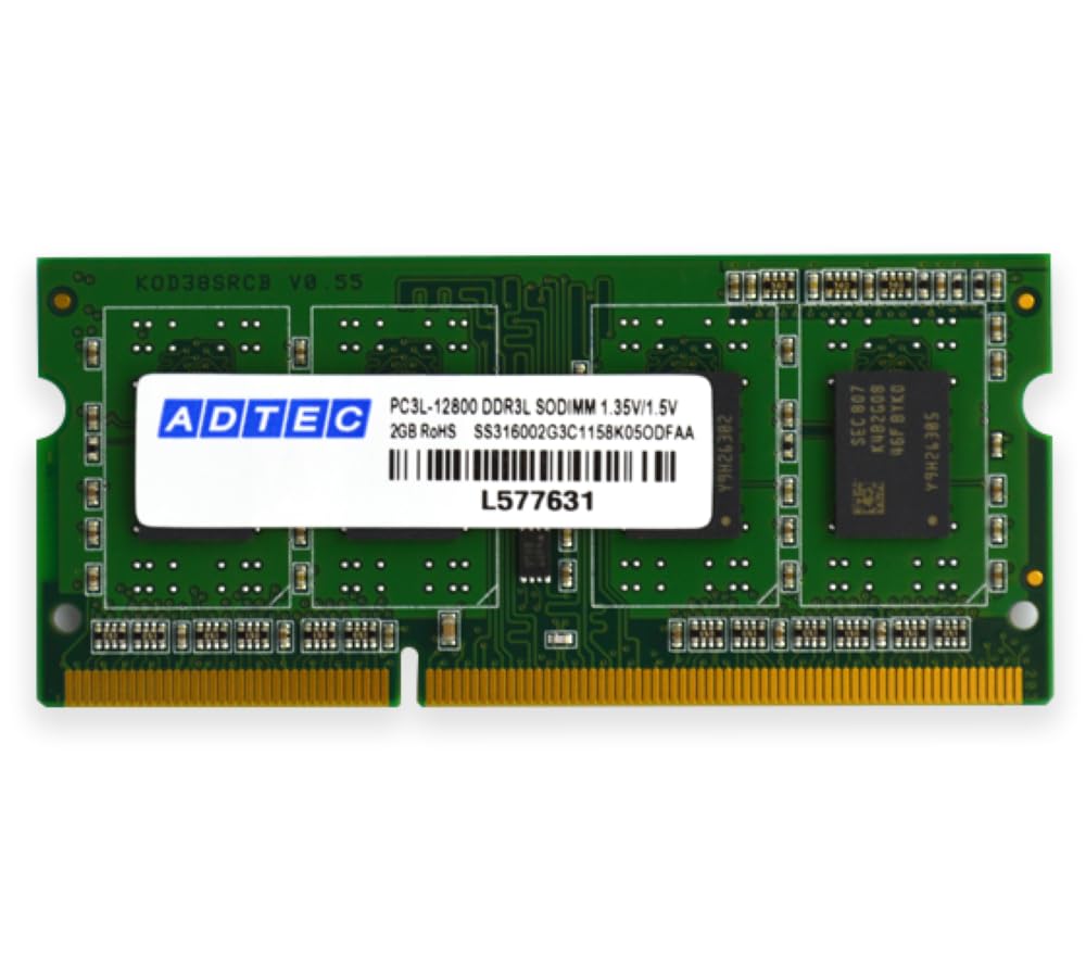 【中古】【非常に良い】アドテック DDR3-1600/PC3-12800 SO-DIMM 4GB 低電圧・省電力 ADS12800N-LH4G