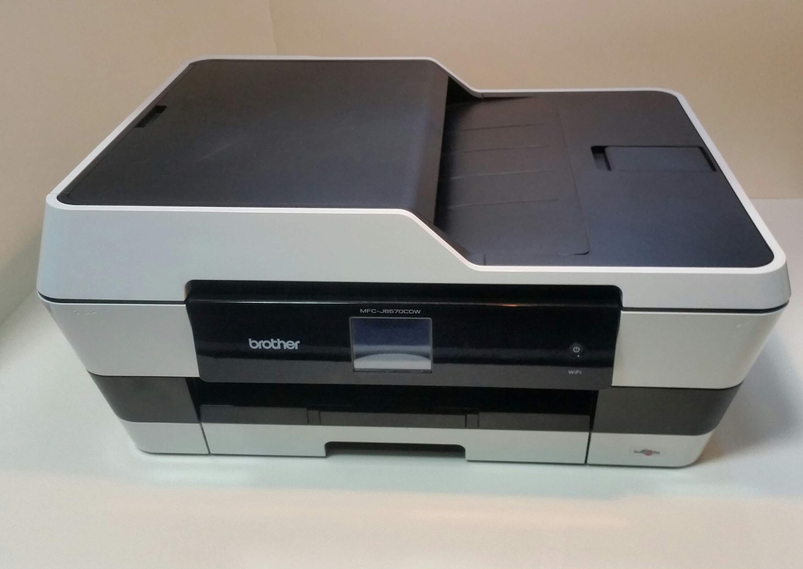 【中古】【人並み外れたに好いたらしい】BROTHER A3インクジェットFAX練り合わせる機 PRIVIO/SuperG3 FAX/ADF/有線\u0026無線電話ローカルエリアネットワーク/給紙御盆1段 MFC-J6570CDW プリンタ複合機-パソコン・周辺機器-プリンタ