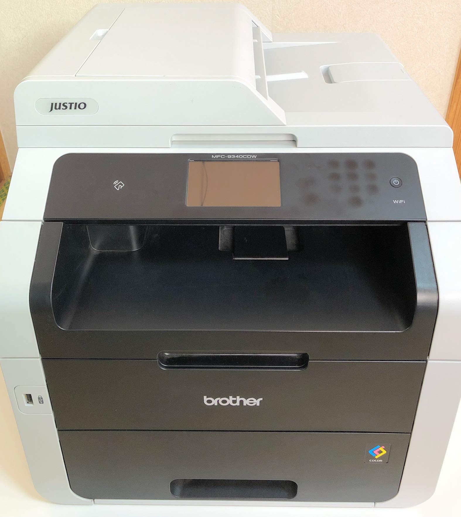 【中古】【非常に良い】brother レーザープリンター A4 カラー 複合機 JUSTIO MFC-9340CDW