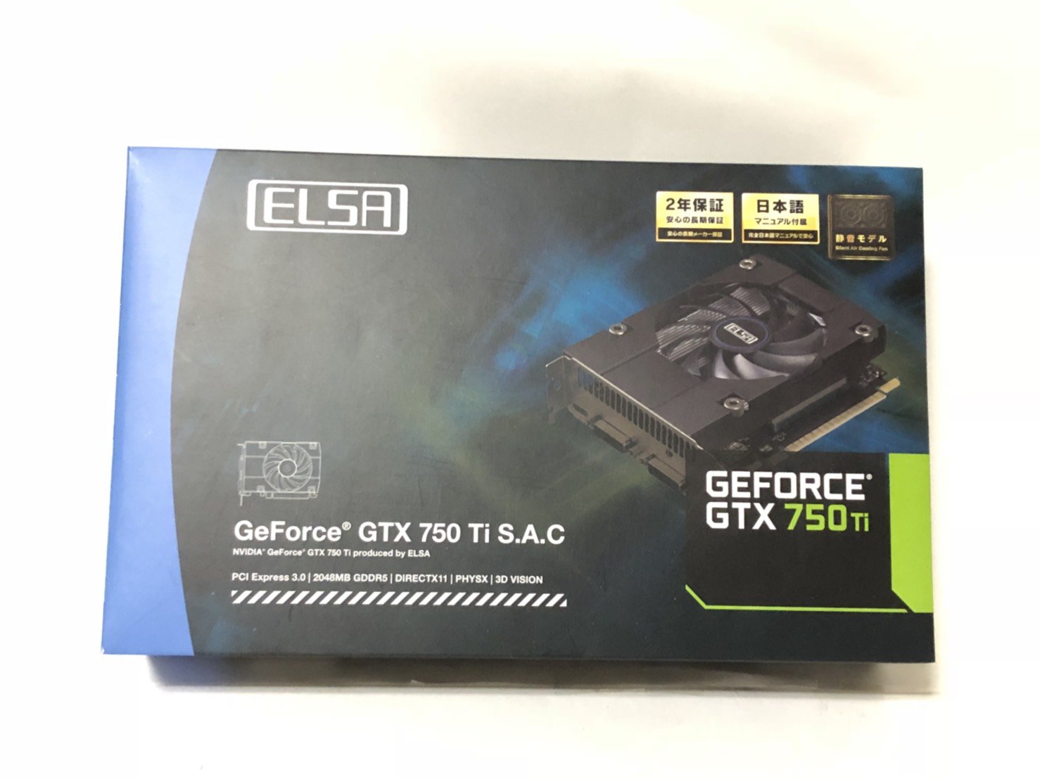 【中古】【人並み外れたに好いたらしい】ELSA NVIDIA GeForce GD750Ti 2GB グラフィックゲーム盤 GD750-2GERT PCパーツ-グラフィックボード-パソコン・周辺機器