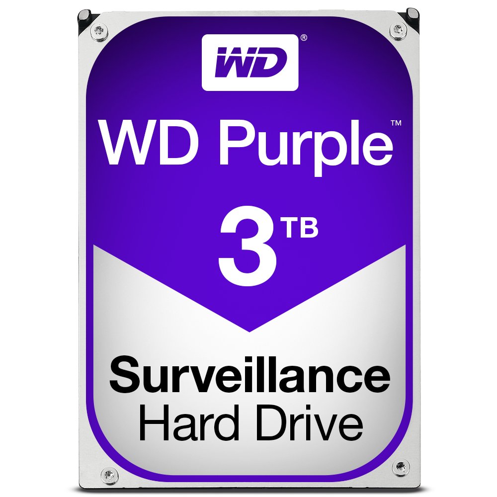 【中古】【非常に良い】WD HDD 内蔵ハードディスク 3.5インチ 3TB WD Purple 監視カメラ用 WD30PURX IntelliPower 3年保証