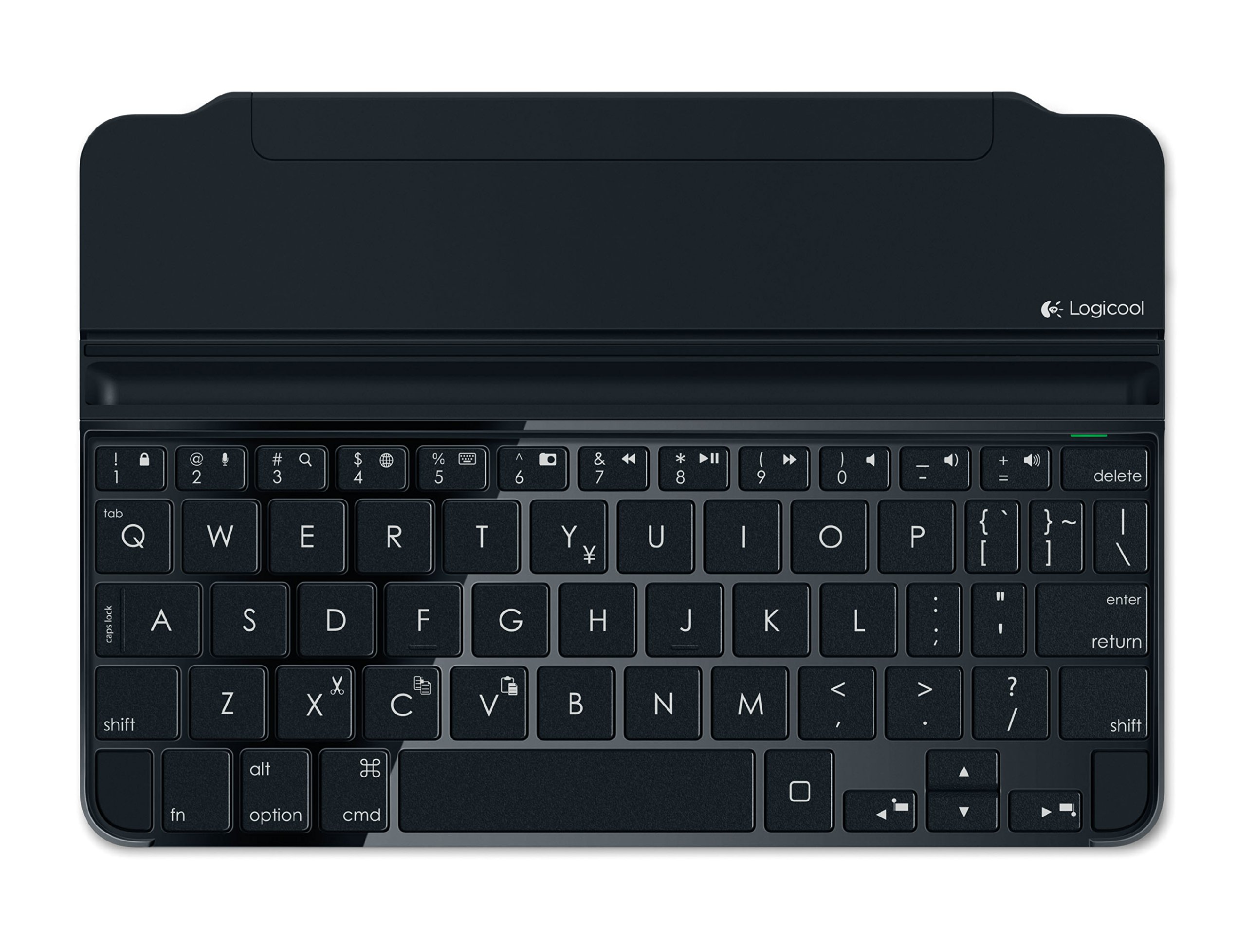 【中古】【人並み外れたに好いたらしい】LOGICOOL ウルトラスリムマグネットクリップキーボードカバーfor iPad mini/Retina空白文字薄墨色 iK0760SG