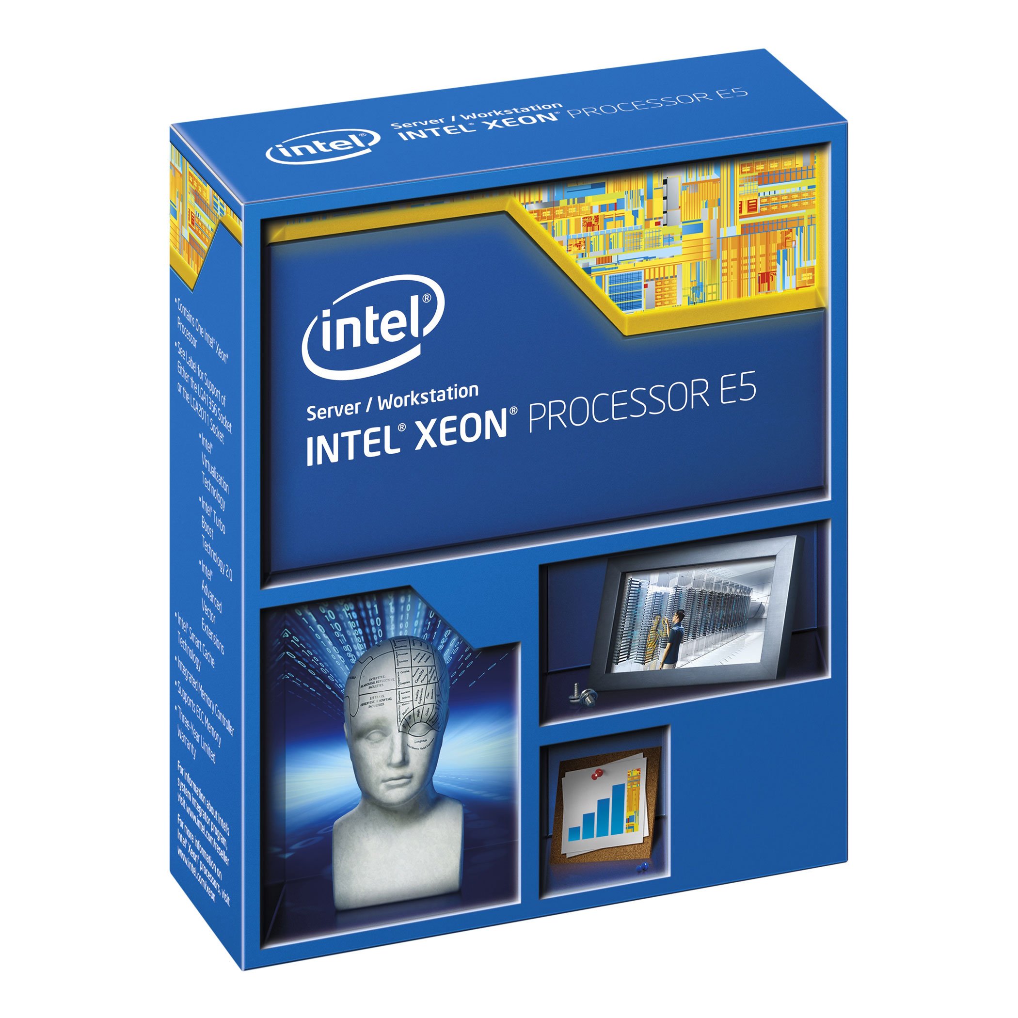 【中古】【非常に良い】Intel CPU Xeon E5-1620V3 3.50GHz 10Mキャッシュ LGA2011-3 BX80644E51620V3 【BOX】｜ドリエムコーポレーション