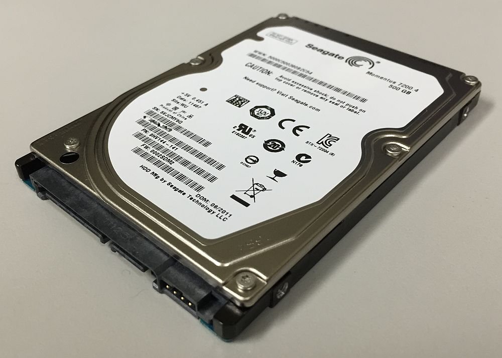 【中古】【非常に良い】[SEAGATE] 2.5inch HDD 500GB 7200回転 SATA 9.5mm厚 512セクター(非AFT)モデル ST9500420AS｜ドリエムコーポレーション