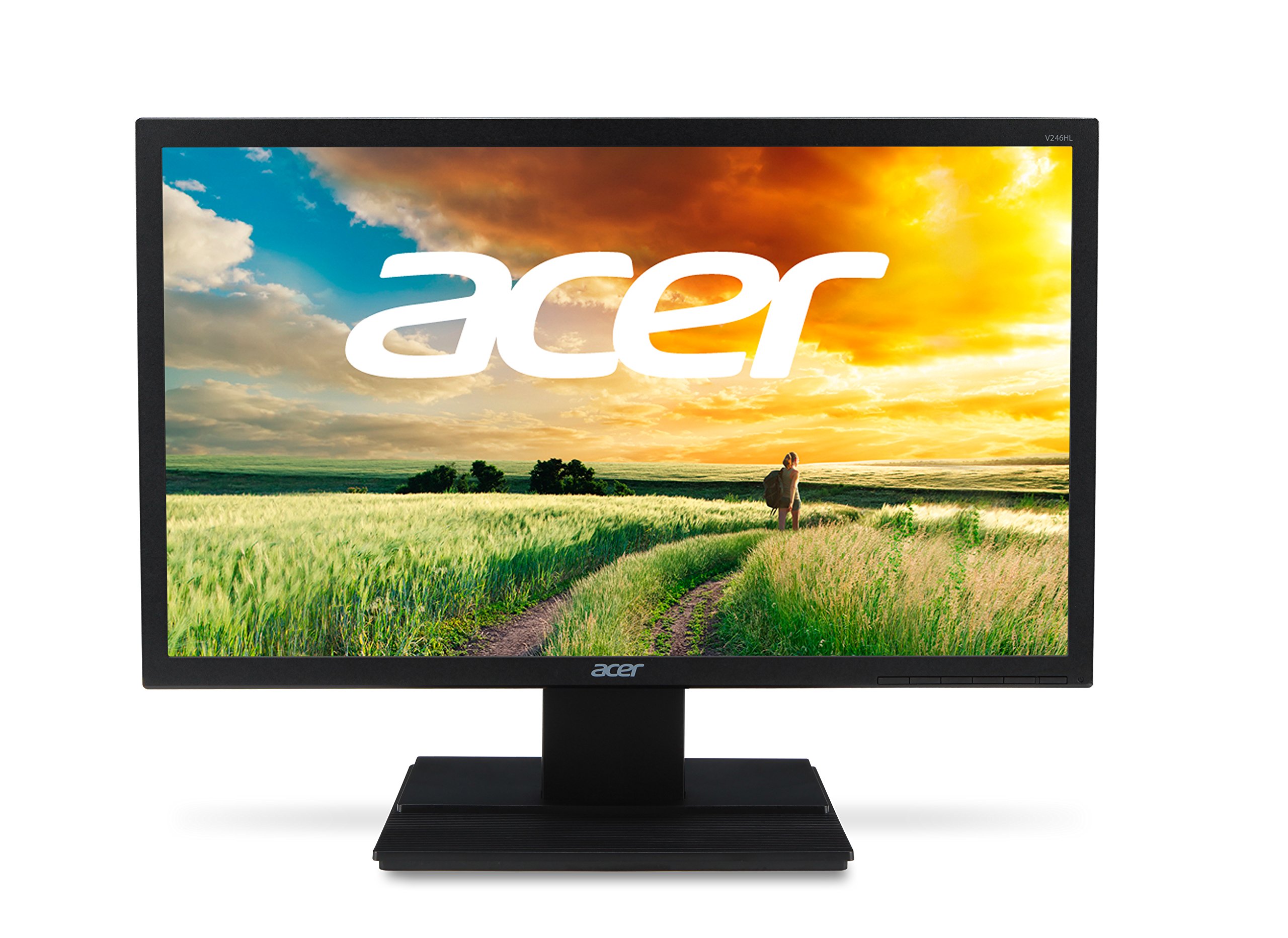 【中古】【人並み外れたに好いたらしい】V V246HLbmdf [24型広広とした液晶見せびらかす (非光輝/黒いこと)]