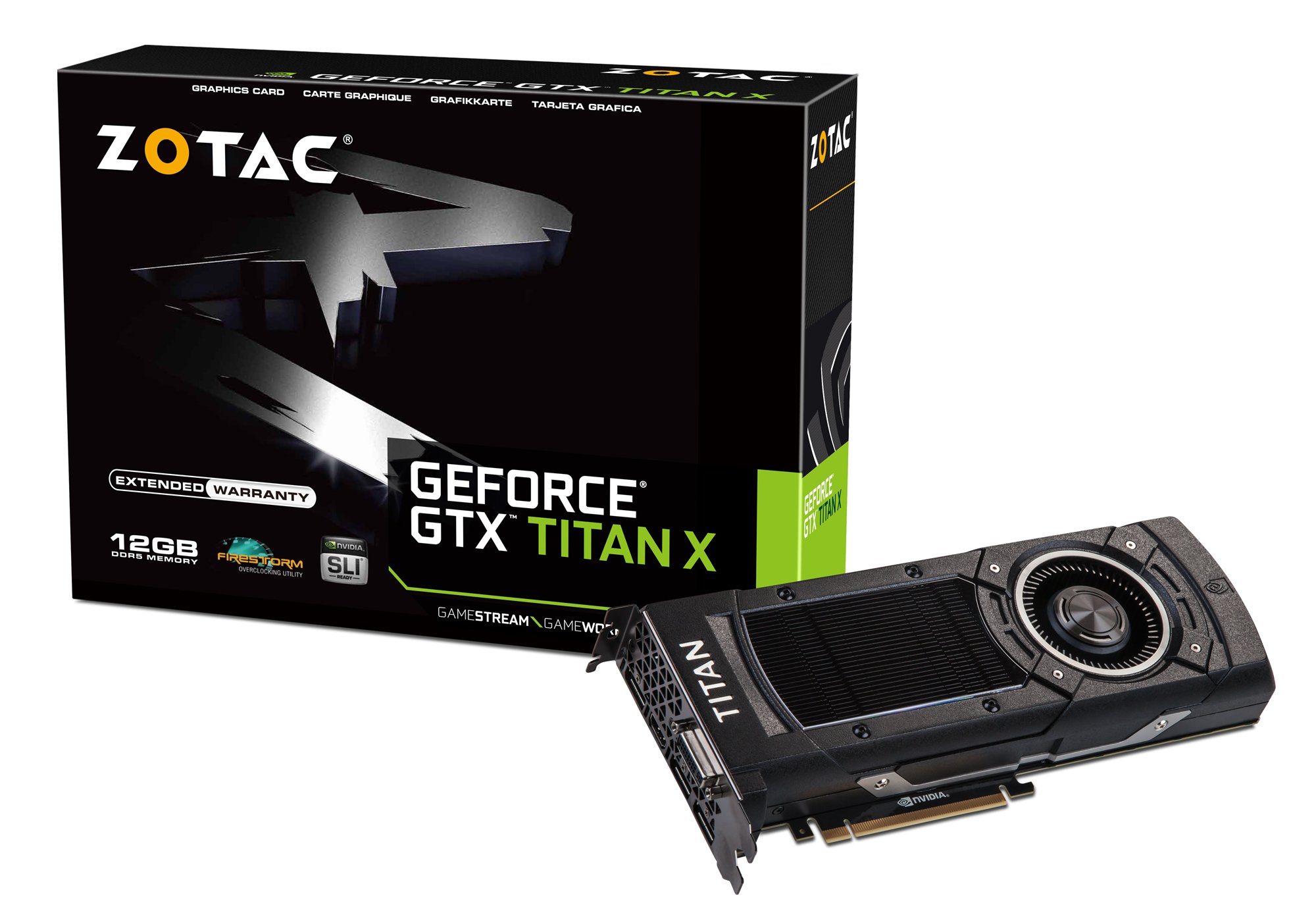 【中古】【人並み外れたに好いたらしい】ZOTAC GeForce GTX TITAN X グラフィクスゲーム盤 VD5715 ZT-90401-10P