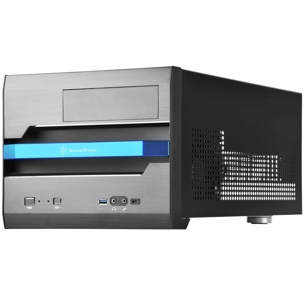 【中古】【非常に良い】SilverStone Sugoシリーズ MicroATX対応キューブケース ブラック フロントハンドルバー装備 SST-SG12B