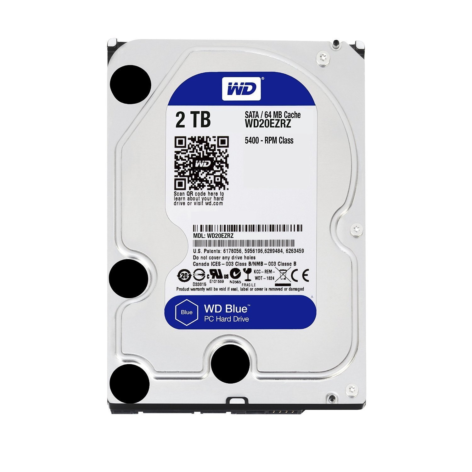【中古】【非常に良い】WD20EZRZ-RT [WD Blue（2TB 3.5インチ SATA 6G 5400rpm 64MB）]
