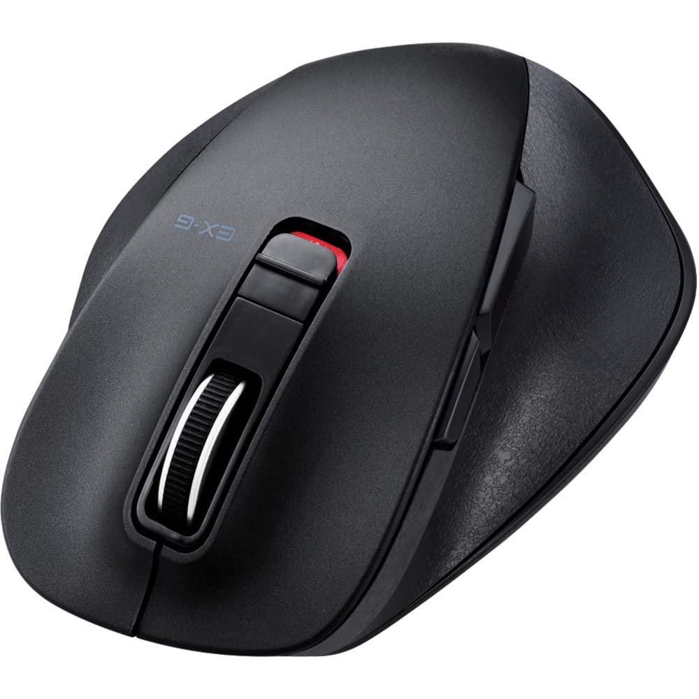 【中古】【非常に良い】エレコム マウス Bluetooth Mサイズ 5ボタン (戻る・進むボタン搭載) BlueLED 握りの極み ブラック M-XGM10BBBK