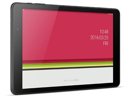 【中古】【人並み外れたに好いたらしい】HUAWEI(毛革通い路) Qua tab 02 16GB 暗灰色黒いこと HWT31 au タブレットPC本体-スマートフォン・タブレット
