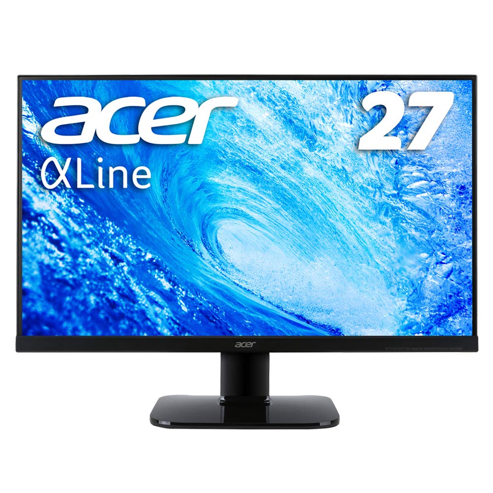 【中古】【非常に良い】Acer モニター ディスプレイ AlphaLine 27インチ KA270HAbmidx フルHD VA フレームレス HDMI DVI D-Sub スピーカー内蔵 ブルーライト軽減 VESA対応|ドリエムコーポレーション