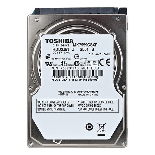 【中古】【非常に良い】Toshiba MK7559GSXP 750GB SATA/300 5400RPM 8MB 2.5 Hard Drive [並行輸入品]