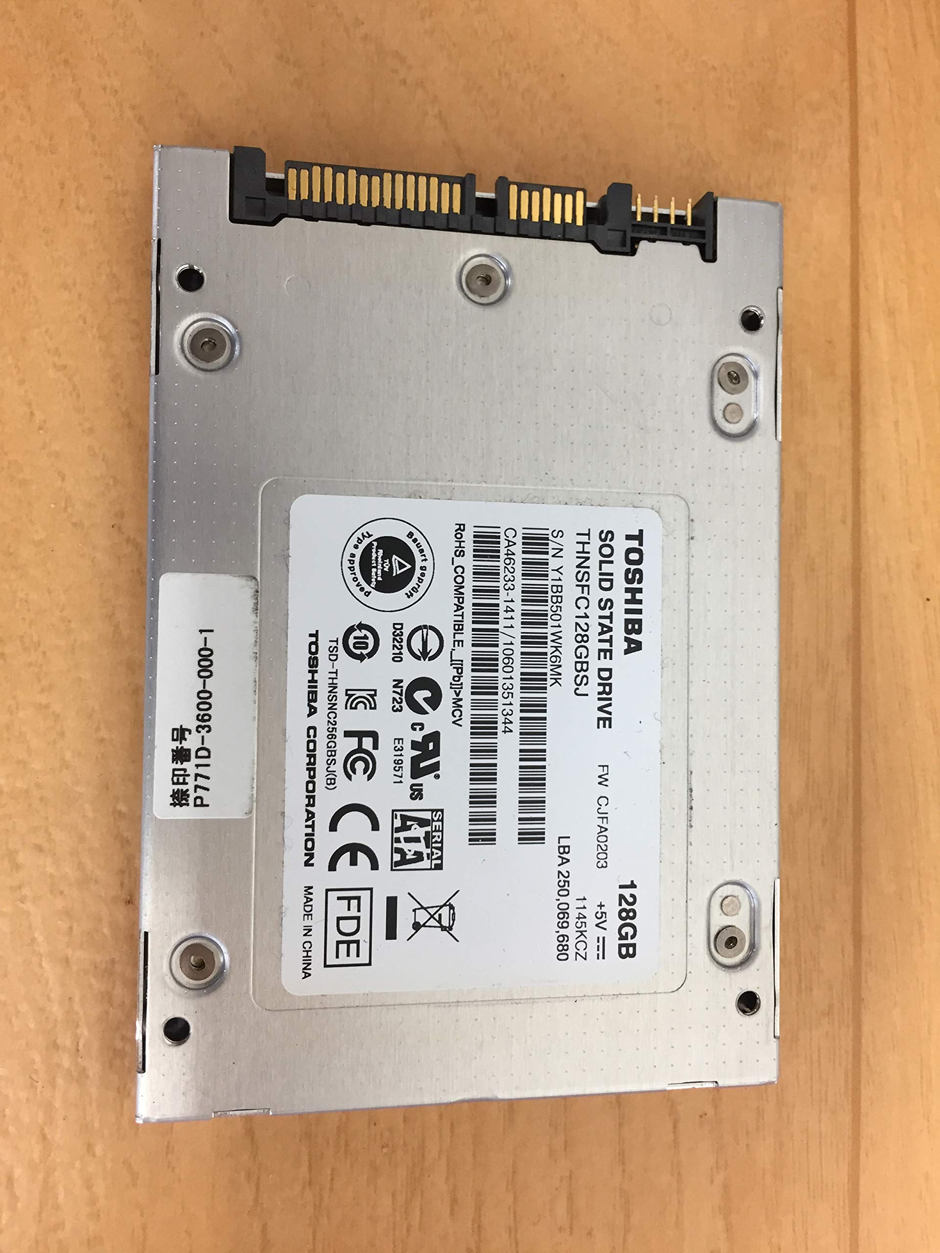 【中古】【非常に良い】東芝 THNSNF128GCSS SSD 128GB 正常動作品 本体のみ