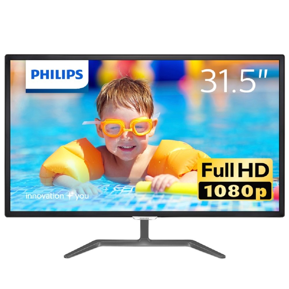 【中古】【非常に良い】PHILIPSディスプレイ 31.5インチ のIPS Technologyパネル/HDMI/フルHD/フリッカーフリー/5年保証 323E7QDAB/11
