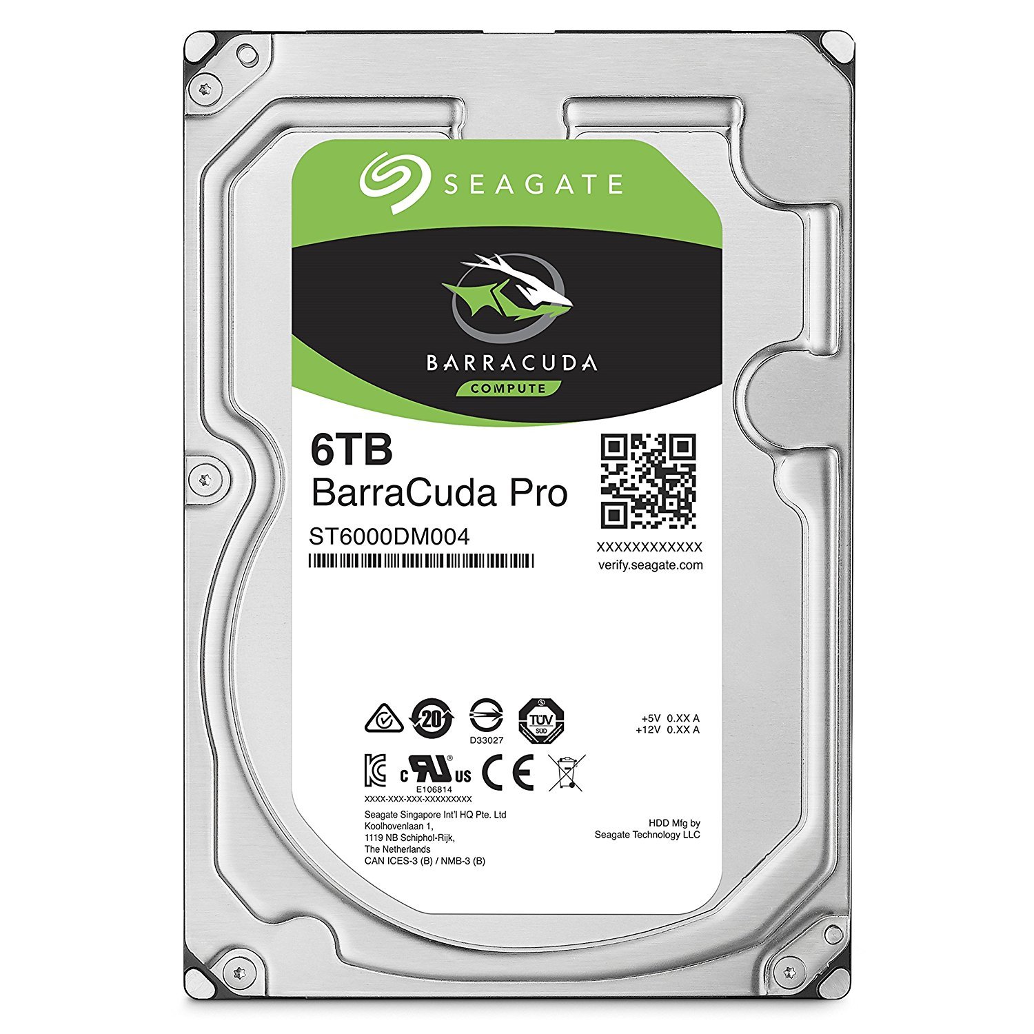 【中古】【非常に良い】ST6000DM004 [BarraCuda Pro（6TB HDD 3.5インチ SATA 6G 7200rpm 64MB）]