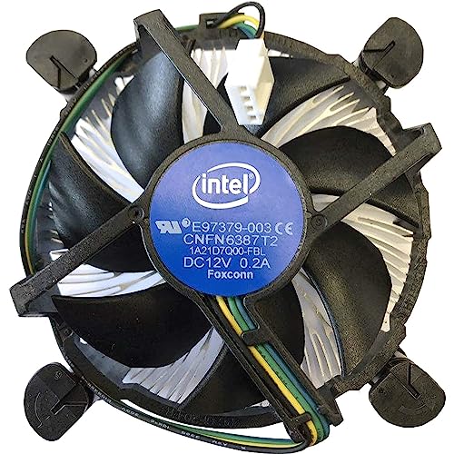 【中古】【非常に良い】インテルE97379-003 Core i3/i5/i7 ソケット1150/1155/1156 デスクトップPCコンピュータ用アルミヒートシンクと3.5インチのファン付き4ピンコネクタCPUクーラー