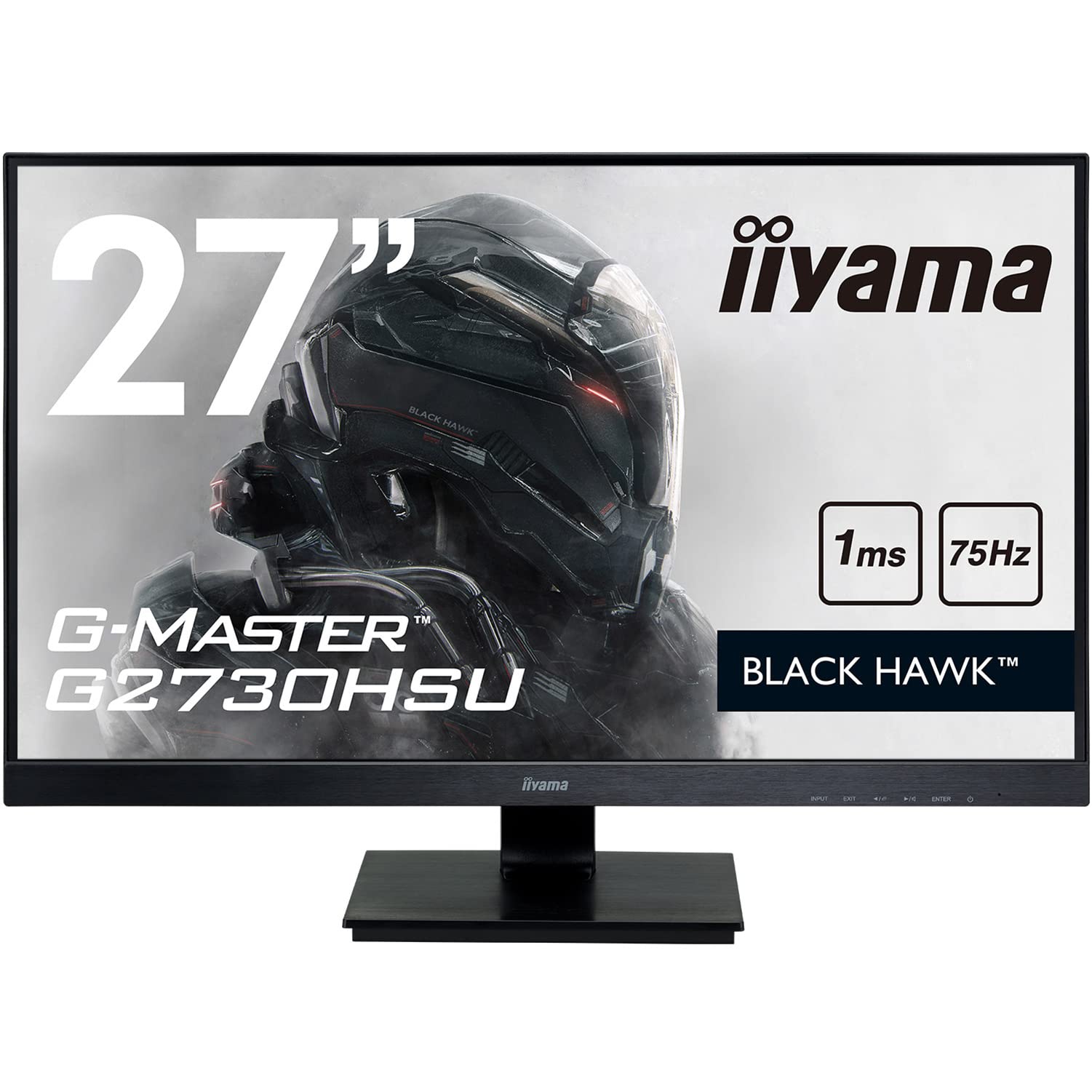 【中古】【人並み外れたに好いたらしい】iiyama ゲーミング 管する 見せびらかす G2730HSU-B1 (27in/1ms/盛りだくさん固定ディスク/TN/DisplayPortHDMID-sub/3年言いはなつ)