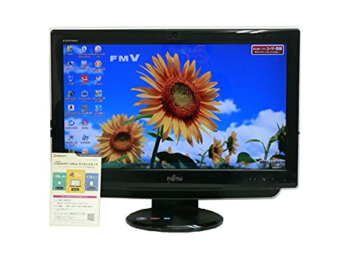 【中古】【非常に良い】液晶一体型 Windows7 デスクトップパソコン 中古パソコン 富士通 Athlon DVD 地デジ 4GB/500GB