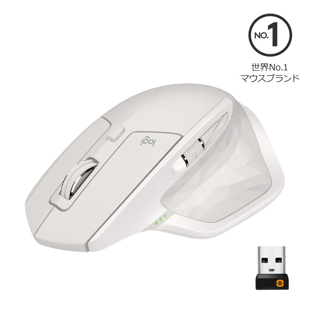 【中古】【非常に良い】ロジクール MX Master 2S MX2100sGY ワイヤレスマウス 無線 Unifying Bluetooth 高速充電式 FLOW対応 7ボタン windows mac iPad OS 対 18,699円