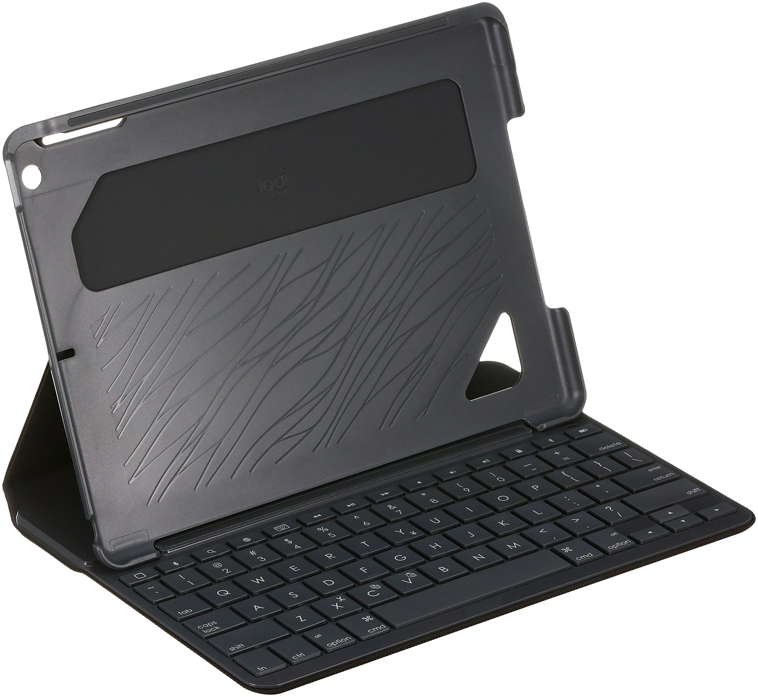 【中古】【非常に良い】ロジクール タブレットキーボード iK1052BK ブラック Bluetooth キーボード一体型ケース iPad 第5世代 FOLIO 2年間メーカー保証