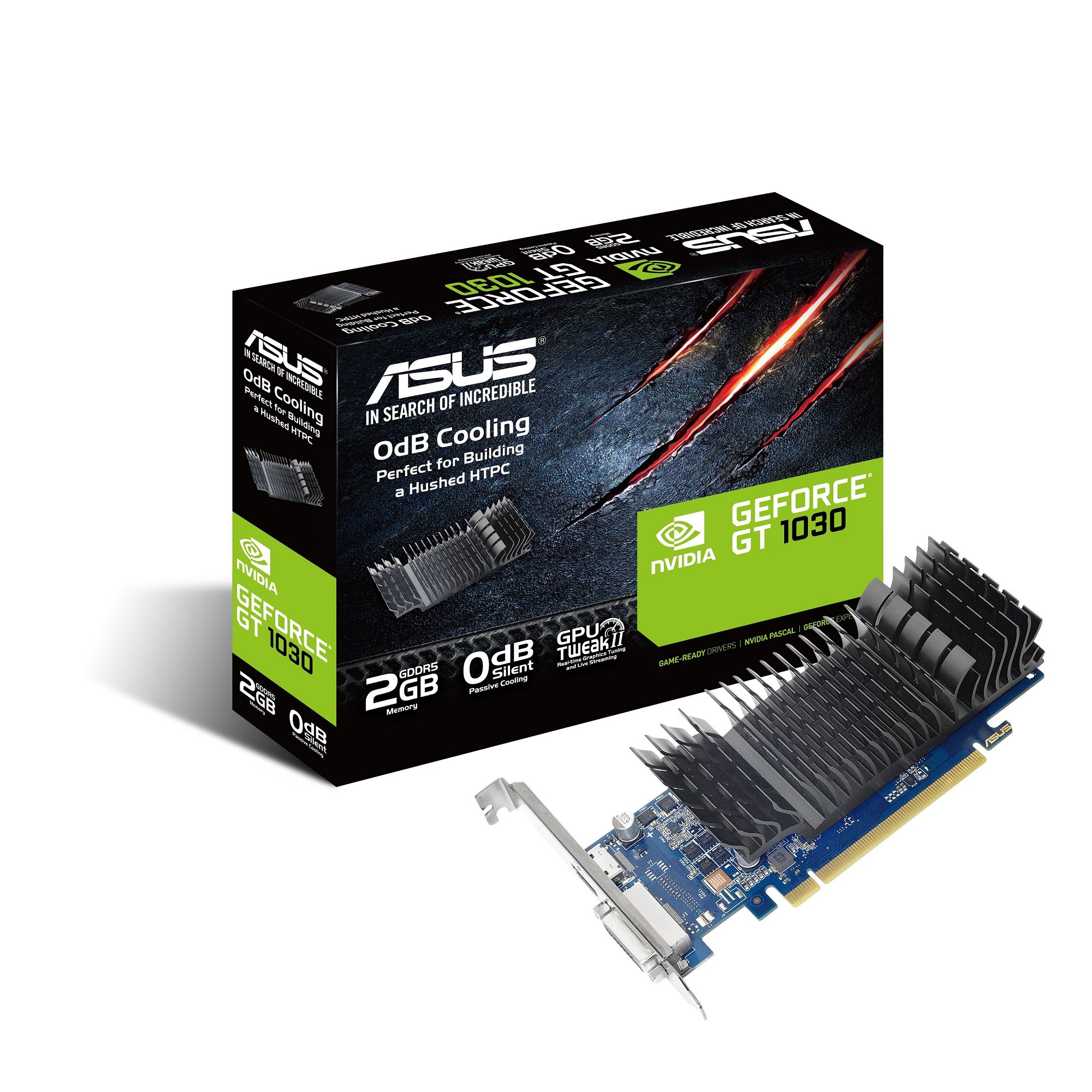 【中古】【非常に良い】ASUSTek NVIDIA GT1030搭載ビデオカード GT1030-SL-2G-BRK