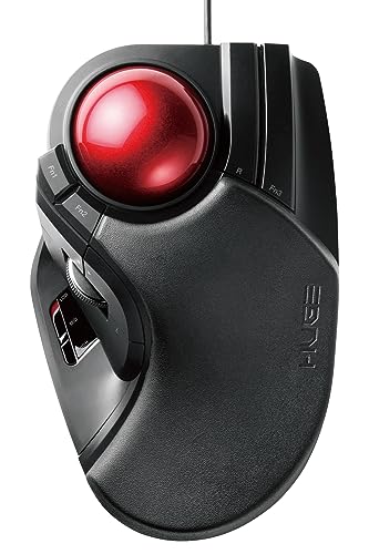 【中古】【非常に良い】エレコム トラックボールマウス 有線 大玉 8ボタン チルト機能 ブラック M-HT1URBK 9,528円