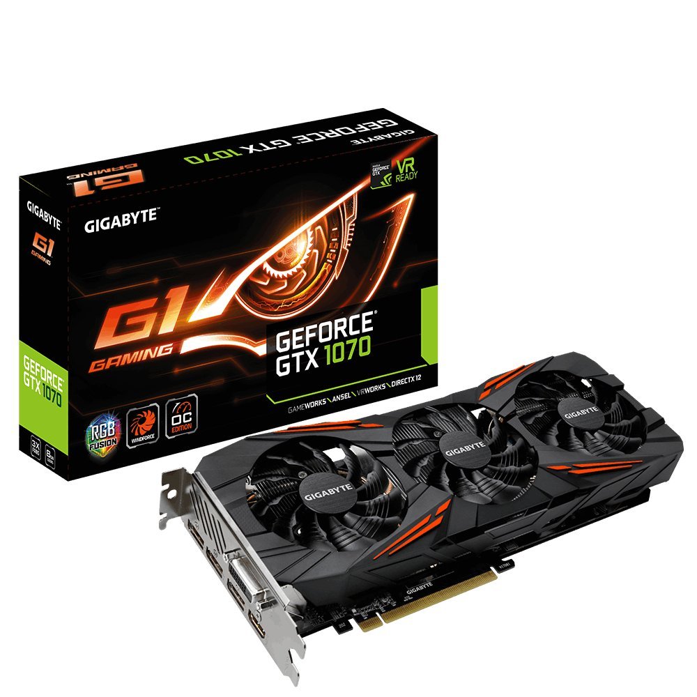 【中古】【人並み外れたに好いたらしい】GIGABYTE 映像媒体歌留多GEFORCE GTX 1070積み上げる GV-N1070G1 GAMING-8GD rev2