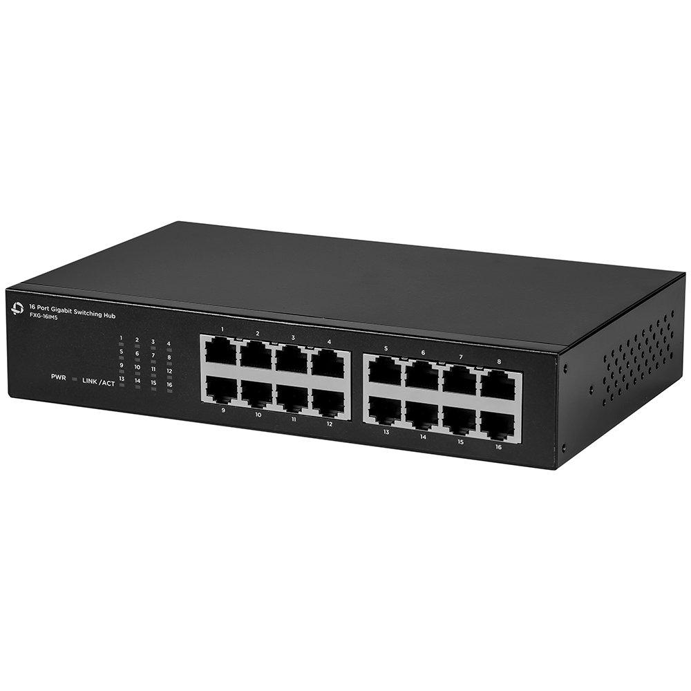 【中古】【非常に良い】プラネックス PLANEX 16ポート ギガビットスイッチングハブ FXG-16IM5|ドリエムコーポレーション