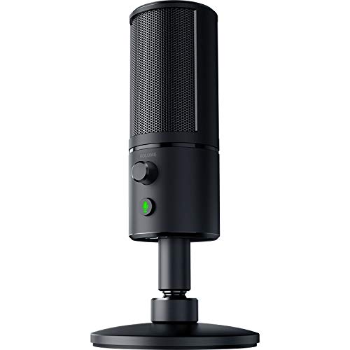 【中古】【非常に良い】Razer マイク Seiren X USB コンデンサーマイク 実況 配信 PC PS4 PS5【日本保証品】 RZ19-02290100-R3M1 black