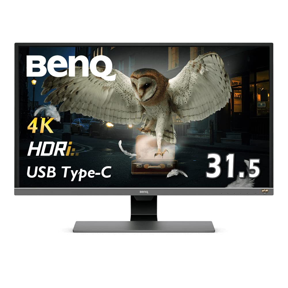【中古】【非常に良い】BenQ EW3270U 4K エンターテインメントモニター (31.5インチ/4K/HDR/VA/DCI-P3 95%/USB Type-C/HDMIx2/DP1.2/スピーカー/輝度自動調整機能