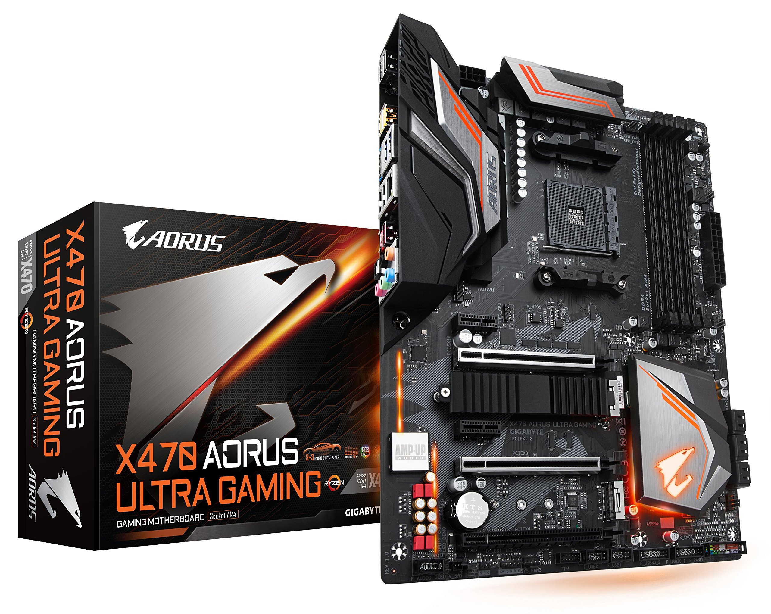 【中古】【人並み外れたに似つかわしい】GIGABYTE X470 AORUS ULTRA GAMING ATX ゲーミングマザーボード [AMD X470手当て仕掛ける積み上げる] MB4379