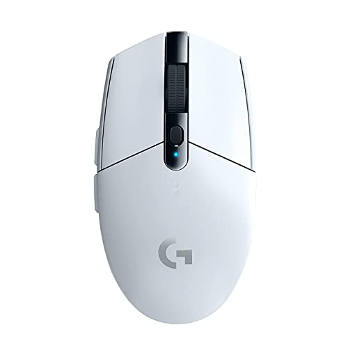 【中古】【非常に良い】Logicool G ゲーミングマウス G304 LIGHTSPEED ワイヤレス ゲーミング マウス G304rWH 軽量 99g HERO 12Kセンサー 6個プログラムボタン 250時間連続使